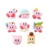 8Pcs/Set Cartoon Cute Anime Figure Mini Star Kirby Ear Studs Hairpin Nail Decoration Water Cup Case Resin DIY Accessories
