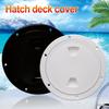 Accessoires de bateau Trappe de bateau 4" 6" 8" ABS Ronde Antidérapante Trappe d'inspection avec Couvercle Amovible pour Bateau Marin Yacht Noir/Blanc