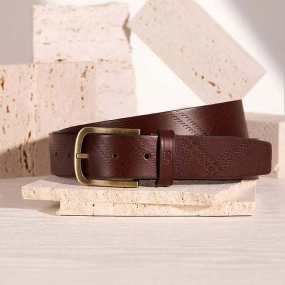 Daks Brown Imported Full Leather Belt Dbbe6e150w3 Single option