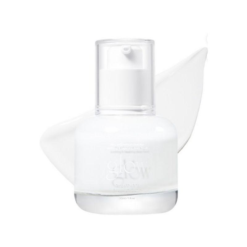 Glow Breathable BB Cream White Brightening Natural Coverage BB Cream Lightweight Base Makeup 30ml