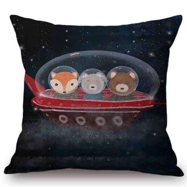 Moderne nordische Cartoon-Tiere Kissenbezug Niedlicher Elefant Giraffe Kinderzimmer Sofa Dekorative Wurfkissenhülle Cojines