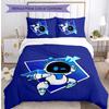Astro Bot Printed 3PCS Bedding Set Soft Breathable Duvet Cover Pillowcases Set Washable Bedroom Decor Home Gift