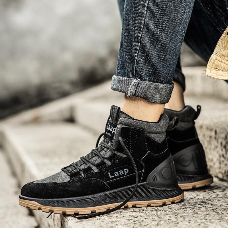 Зимние мужские кожаные ботинки — фото 6