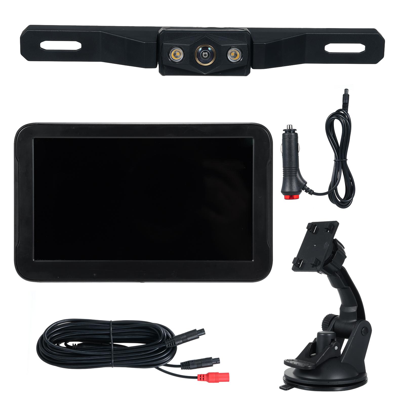 

Резервная камера, 7-дюймовая камера заднего вида 1080P с функцией цветного изображения и ночного видения, водонепроницаемость IP69