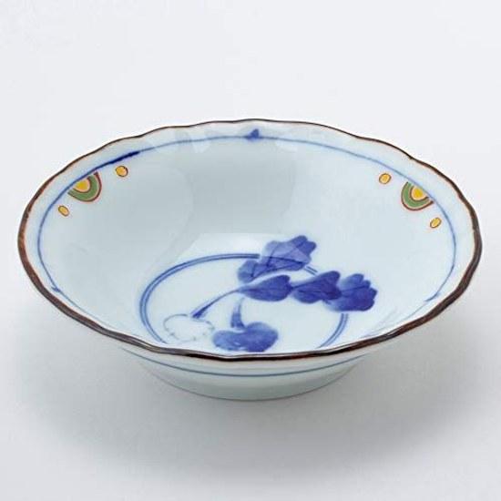 Saikaitoki Hasami-yaki small bowl set somenishiki-e variation diameter 9.5cm 5 designs tableware gift birthday stylish microwave safe dishwasher made