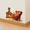 Cute Mouse Reading Newspaper Sticker No Glue Easy Apply For Stair Corner Funny Decor