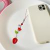 Unique Bag Charm Cute Strawberry Phone Pendant Stylish Keyring Pendant for Key