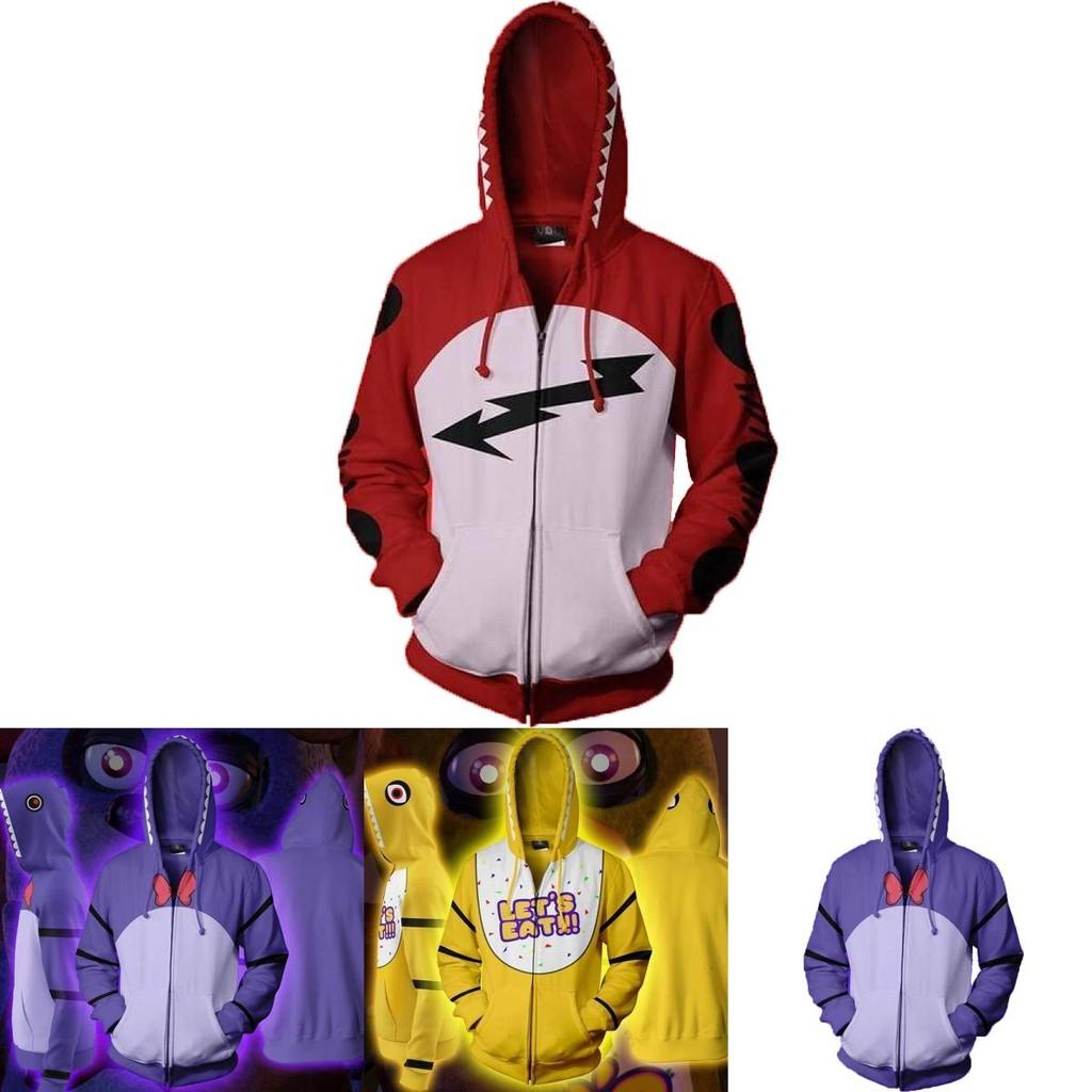 Premium Five Nights At Freddy's Fnaf Cosplay Costume Hoodie With Vibrant Pattern