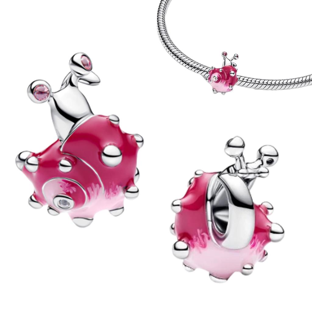 New Original 925 Silver Charms Butterfly Flower Heart Fish Beads Pendant Bracelets Necklaces Womens DIY Jewelry Gift
