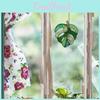 Window Stained Glass Hangings Monstera Suncatcher Leaf Plant Wall Ornaments Art