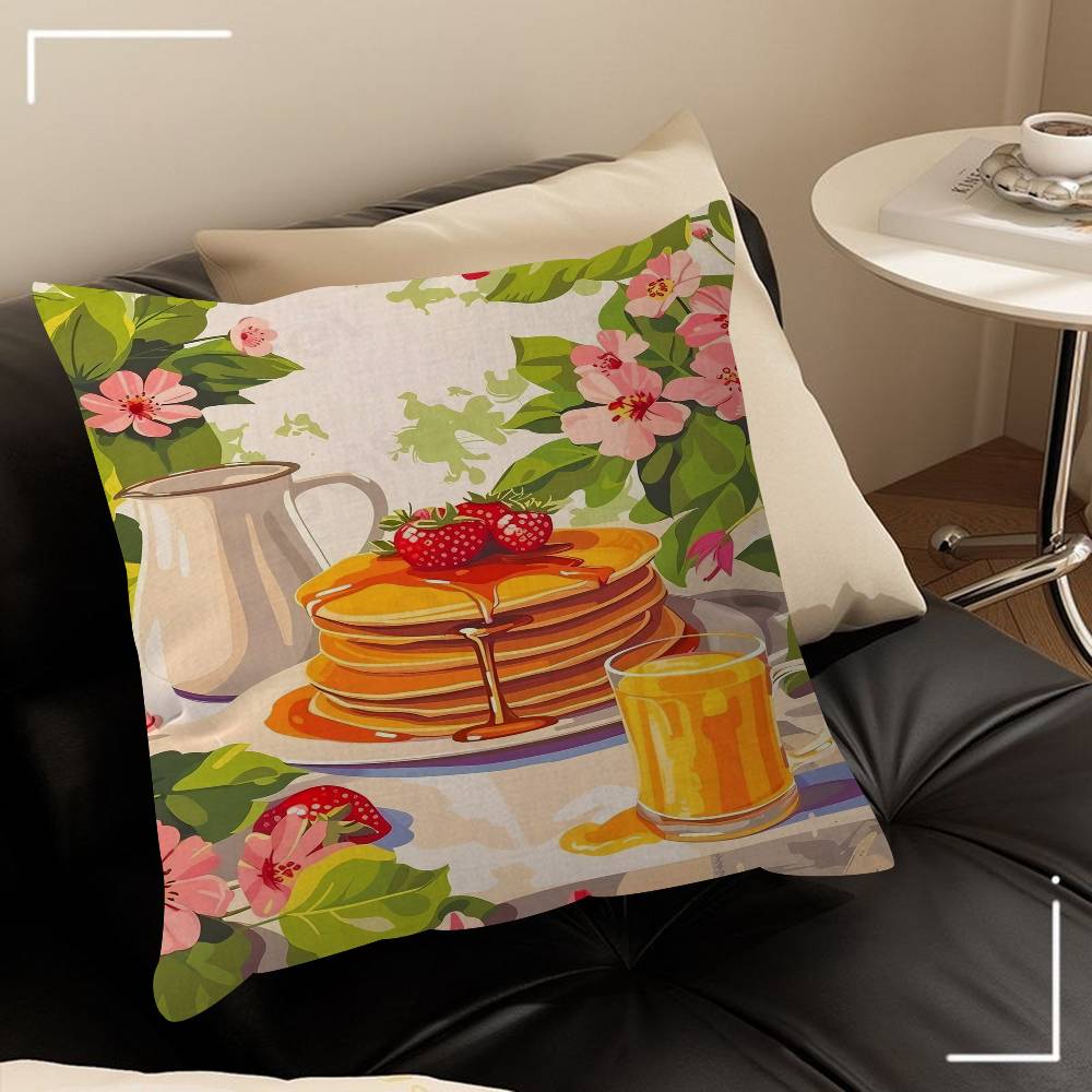 Delicious Food 4545cm Cushion Cover Pillow Cover Decor Pillowcase Home Pillowcase For Couch Pillow
