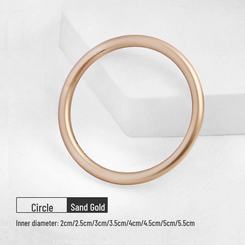 Metal O-ring Buckle Circle Buttons for Bag, Belt & Coat Waist Adjustment