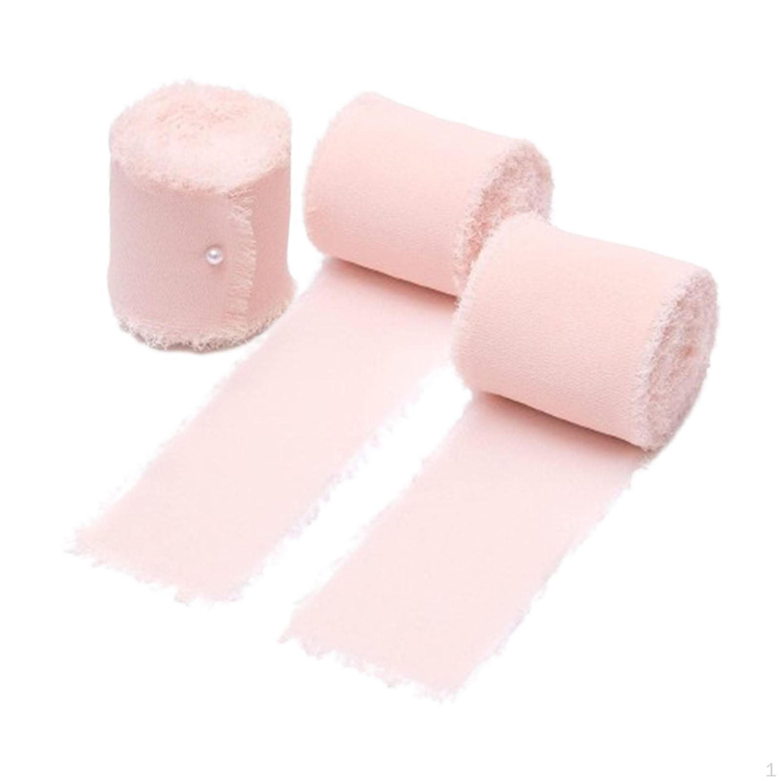 

Набор шифоновых лент для праздничного украшения дома розовый