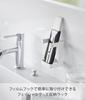 Yamazaki Tower Film Hook Facial Goods Storage Rack, White, Unit: W6 X D6.5 X H9cm (excluding Film Hooks), Floating Storage for Beauty Appliances,