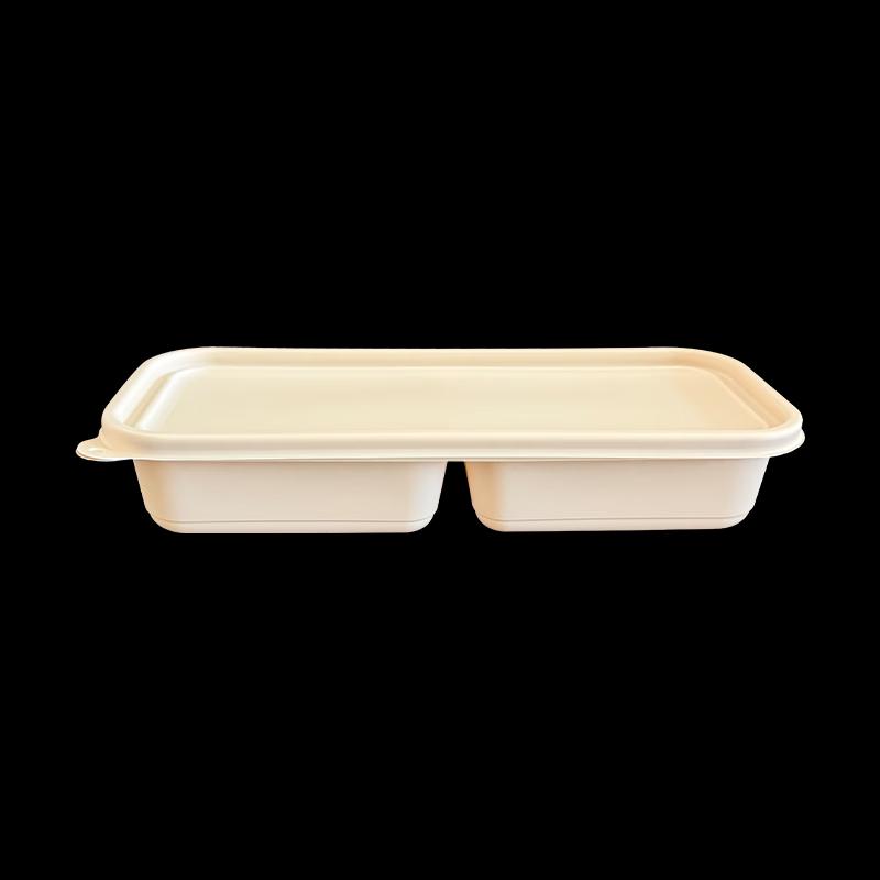 Biodegradable Double Compartment Food Container