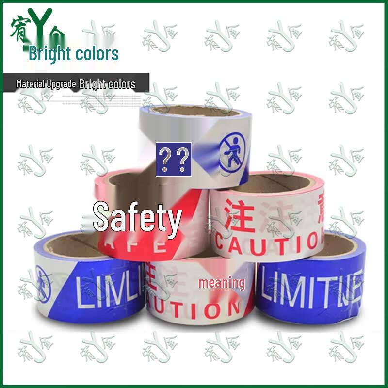 Disposable Red & White Warning Tape