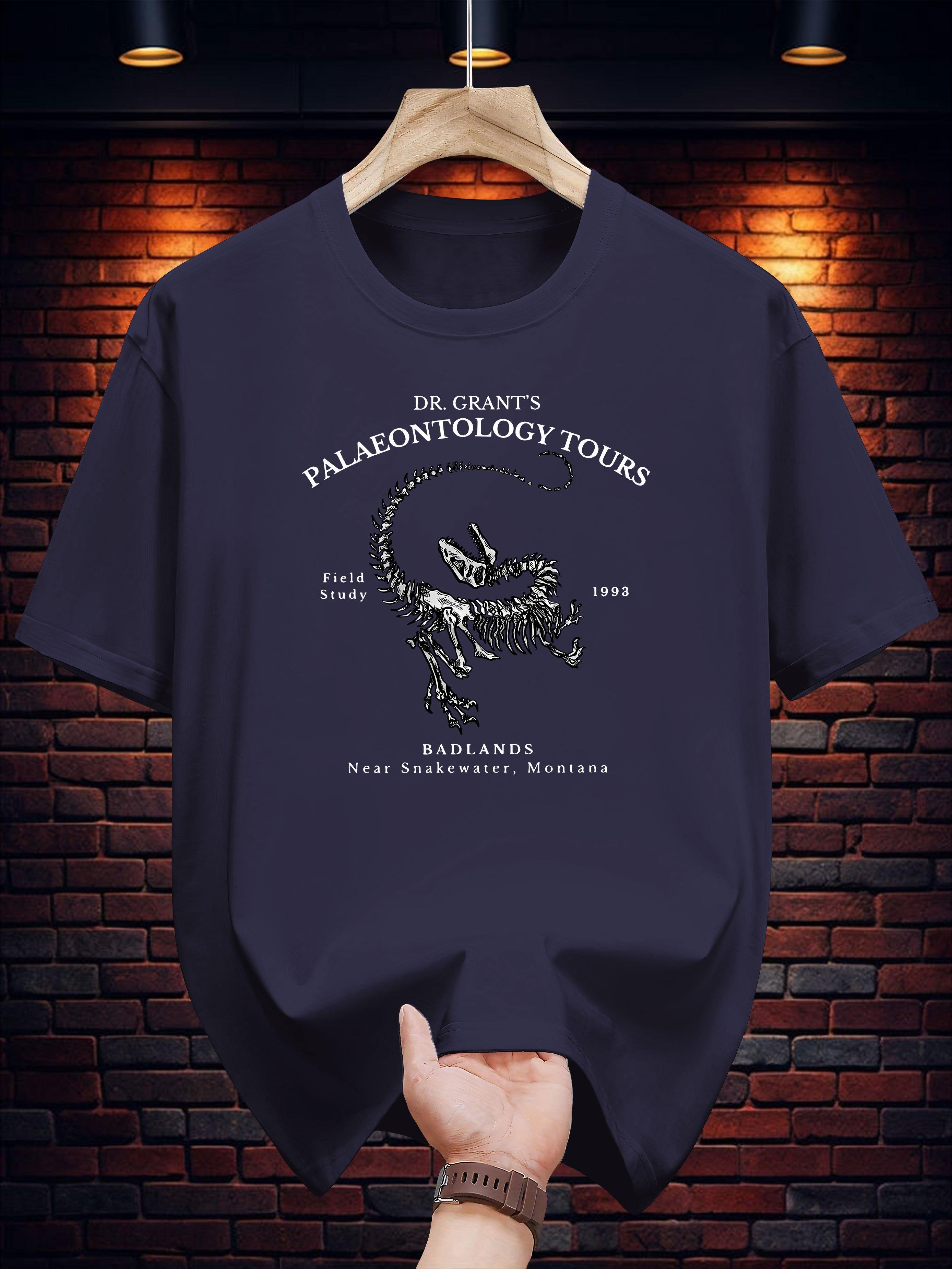 

Graphic T-shirt - Ed Grant S Paleontology Tours Dinosaur Design L