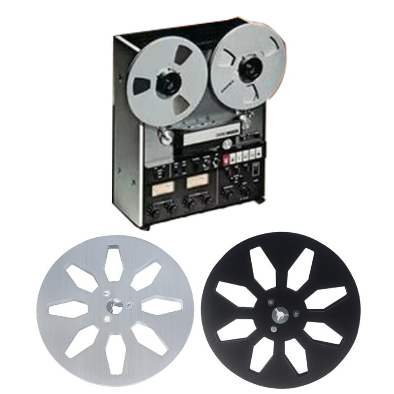 1/4 7 Inch Empty Tape Reel Aluminum Alloy 8 Hole Universal Opening Machine Part Sound Tape Empty Reel 1/4 7 Inch