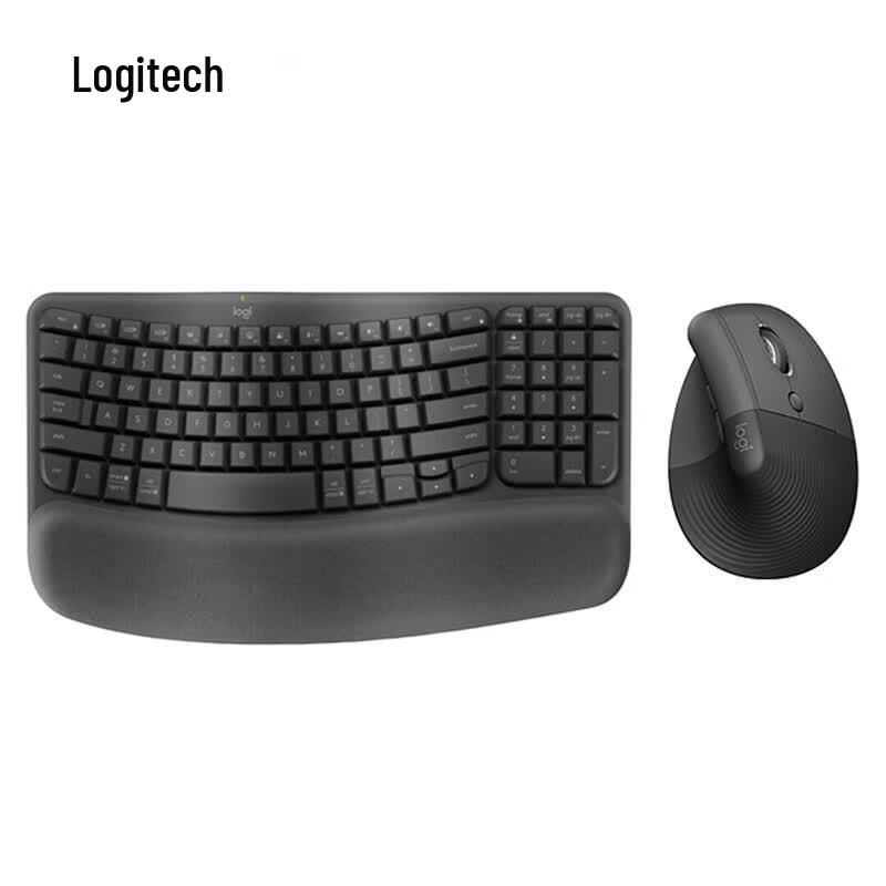 Logitech Wave Keys & Lift Ergonomic Wireless Keyboard and Mouse Combo