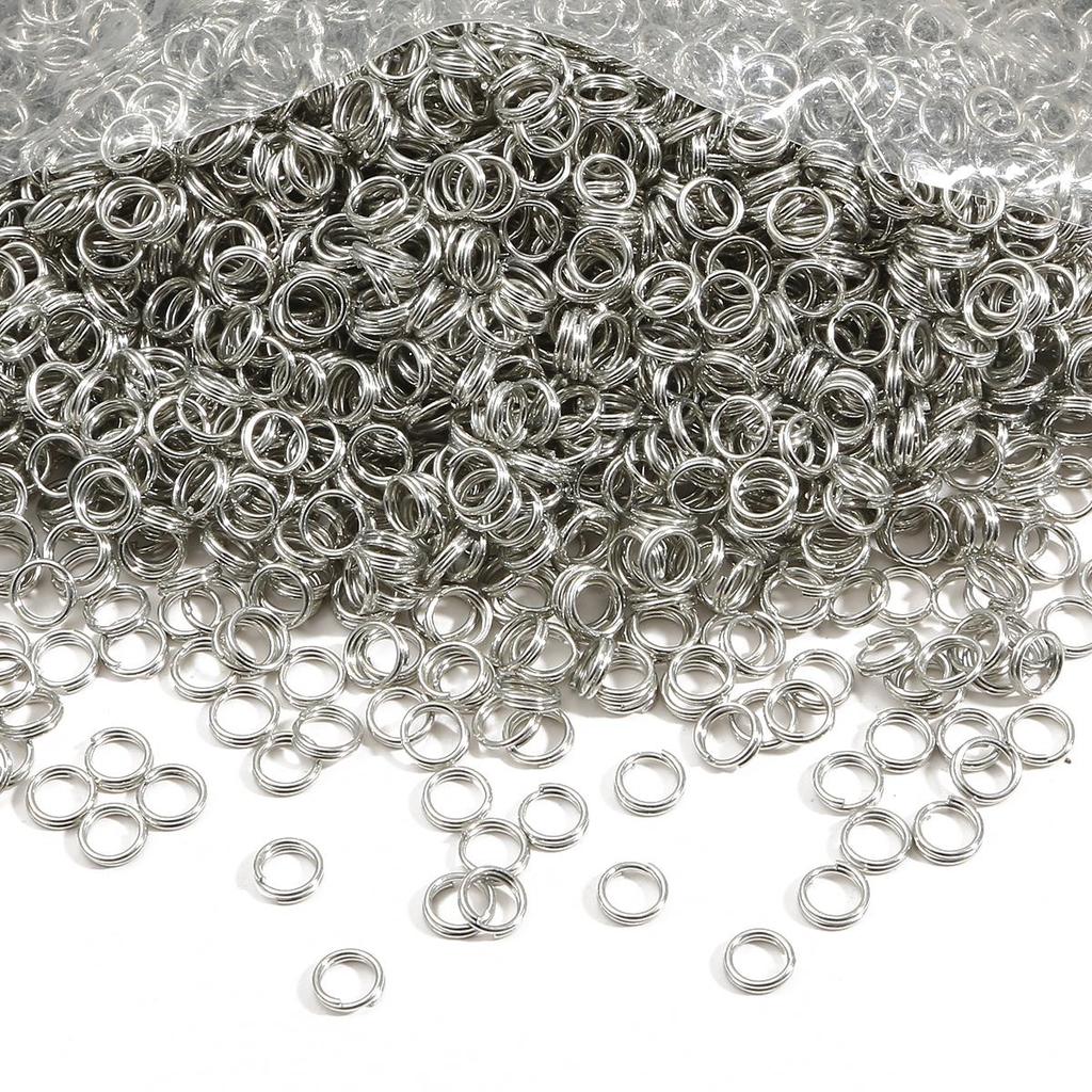 200-500Pcs Iron Double Ring Jump Ring For DIY Necklace Bracelet Jewelry Making Craft Accessories