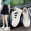 Popular Little White Women's Shoes Women's 2025 Autumn New Versatile Casual Board Shoes Autumn Super Fire Breathable Platform Shoes