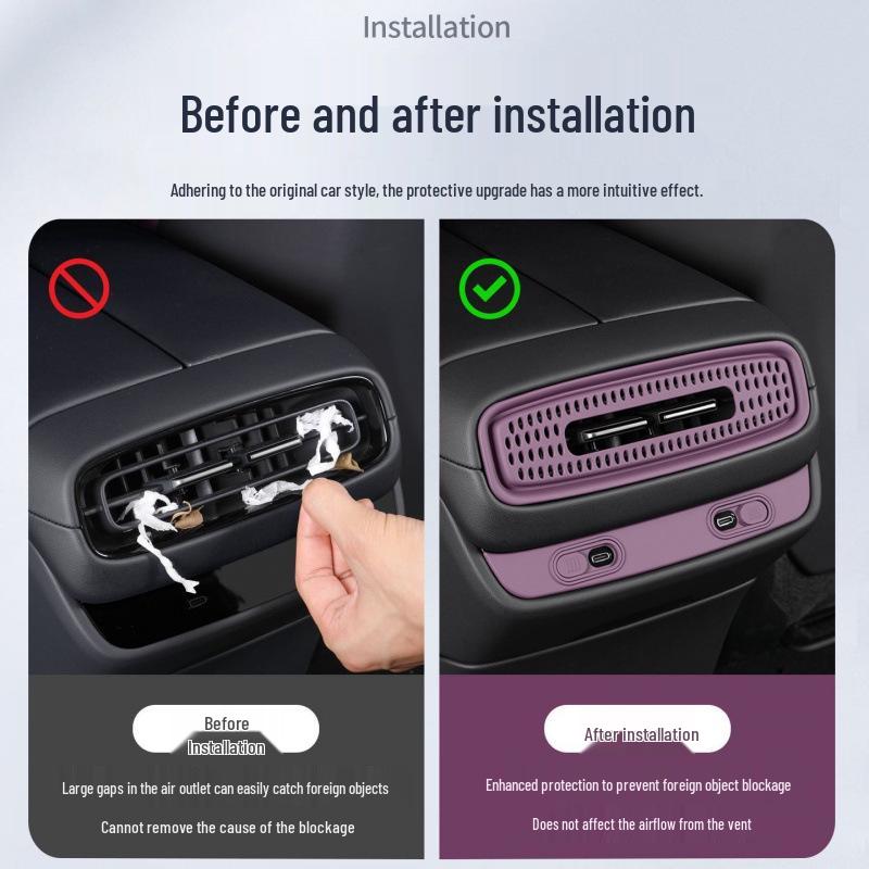 Premium Interior Trim for SU7 Central Control Charger & Rear Air Vent Cover