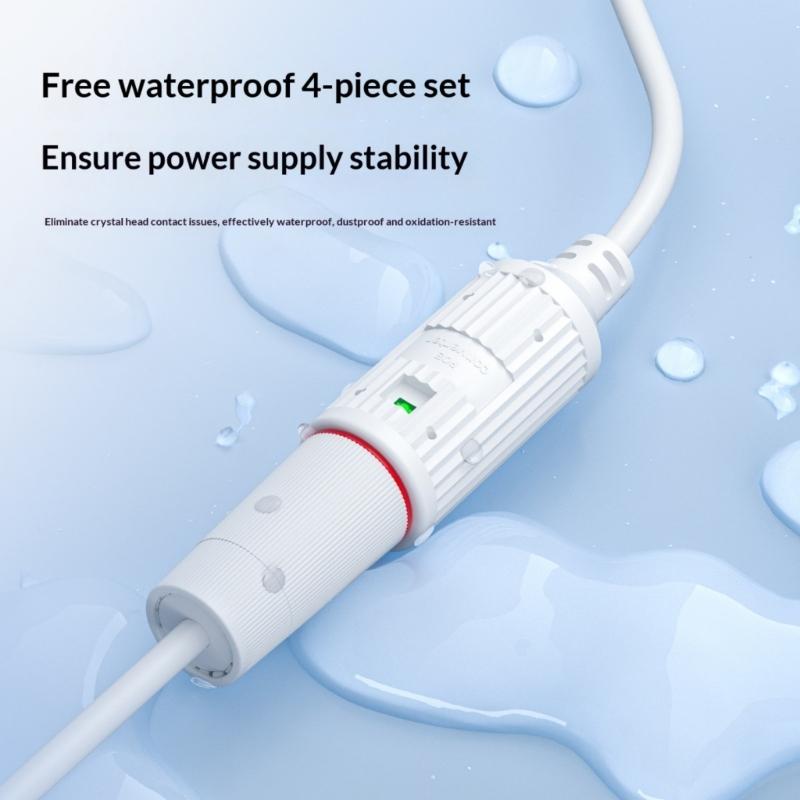 Type C POE Splitter 48V to 5V Power Converter 100Mbps Data for Security Cameras High Efficiency Voltages Conversion