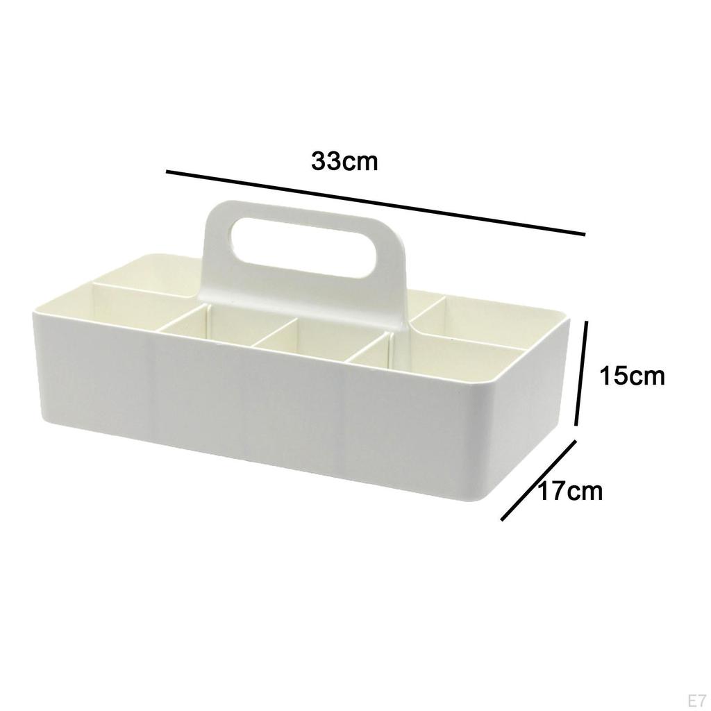 Desktop Household Organizer W/ Handle Multi Classification for Cupboards Living Room Sundries