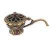 Metal Lotus Incense Burner Bowl Incense Holder With Handle Yoga Meditation Home Decor Ancient Style Alloy Incense Burner
