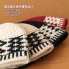 Retro diamond knitted hat cold hat women's autumn and winter Korean version shows a small face, big head circumference wool hat, warm and cold hat