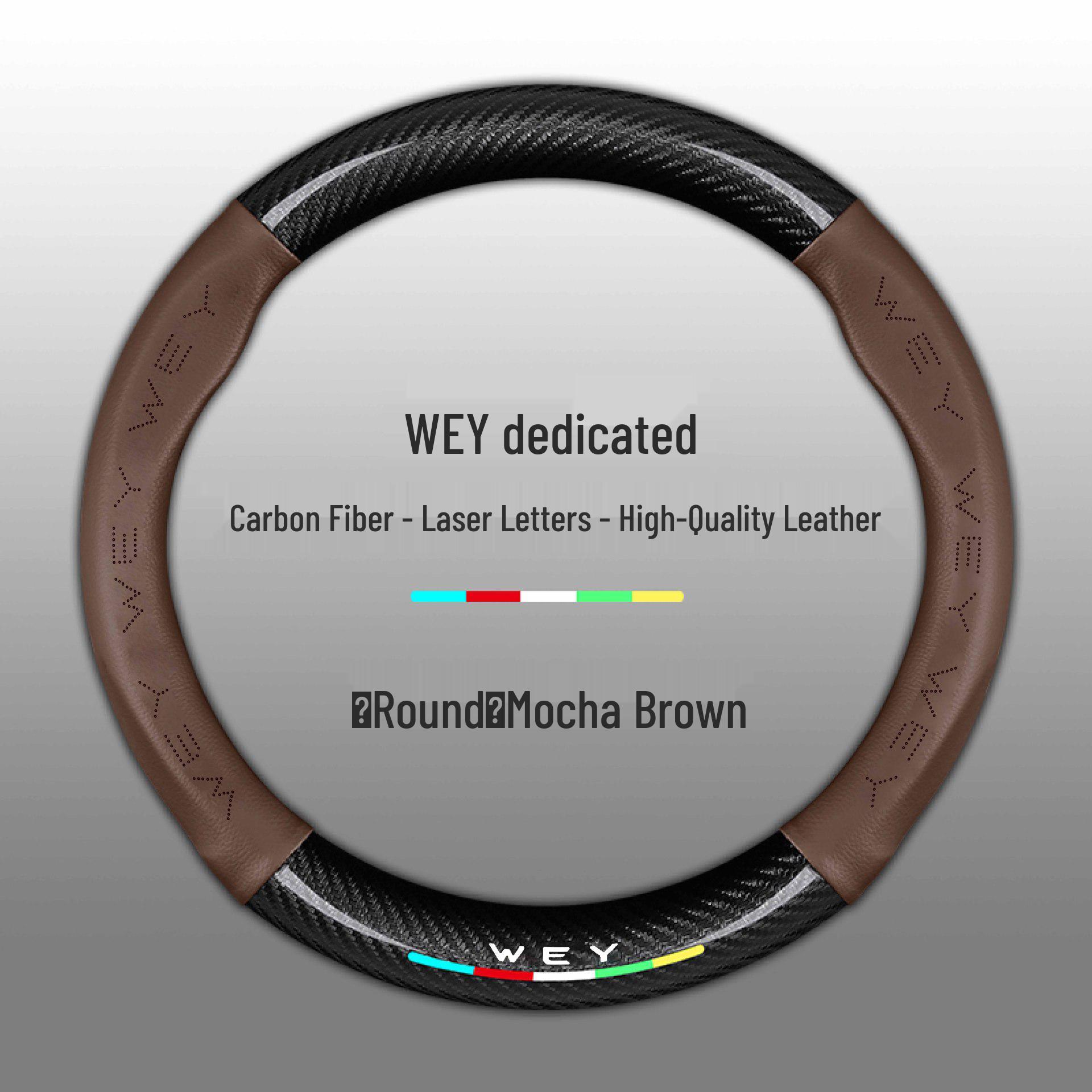 

Genuine Leather Steering Wheel Cover for WEY Mocha, VV7s, Latte VV5/VV6, Tank 300/500 38cm
