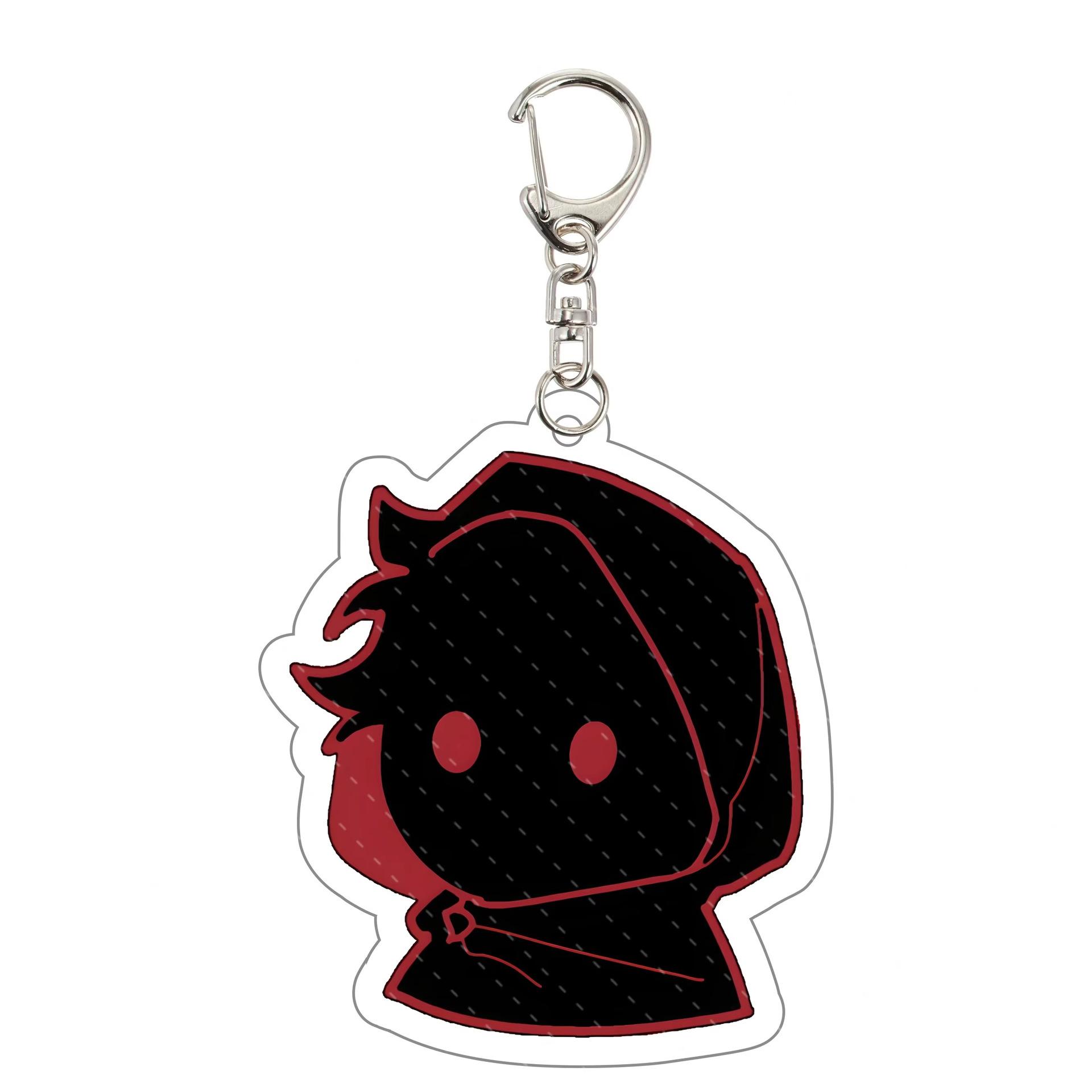 Le Cirque des Monstres Jeu Otome Porte-clés Acrylique 5.5cm Pierrot Arlequin Impression HD Recto Verso Objet de Collection Décoration de Bureau Cadeau pour Fan