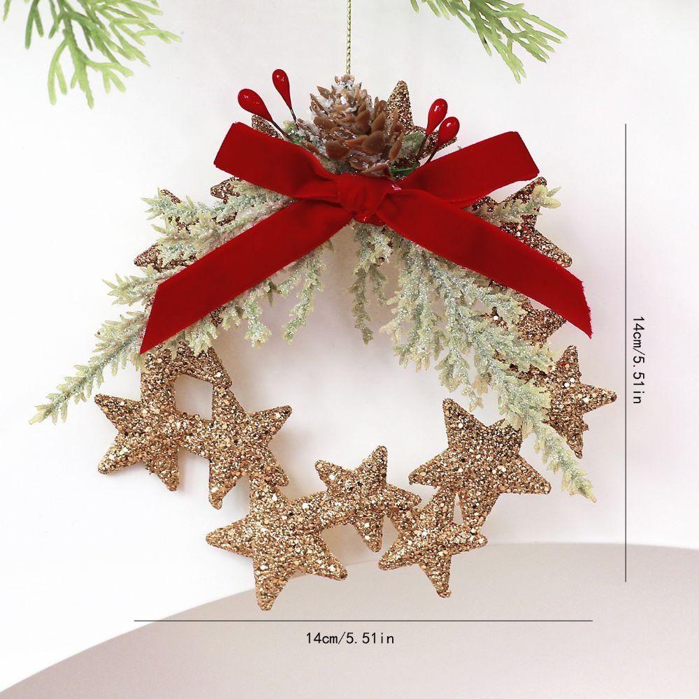 Shiny Surface Glitter Pinecone Ornament Plastic Material Christmas Tree Ornament  Christmas Party