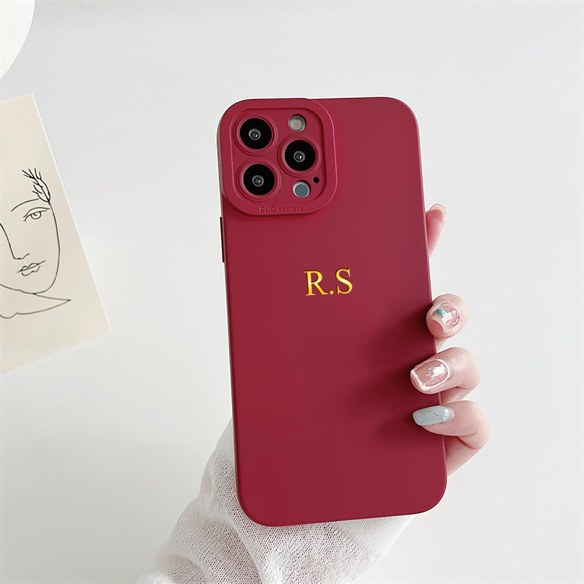 

Personalized Name 3D Hot Gold Foil Stamping TPU Phone Case For iPhone 17 16 15 14 13 Pro Max 17 Air Couple Gift For iPhone 17 Air