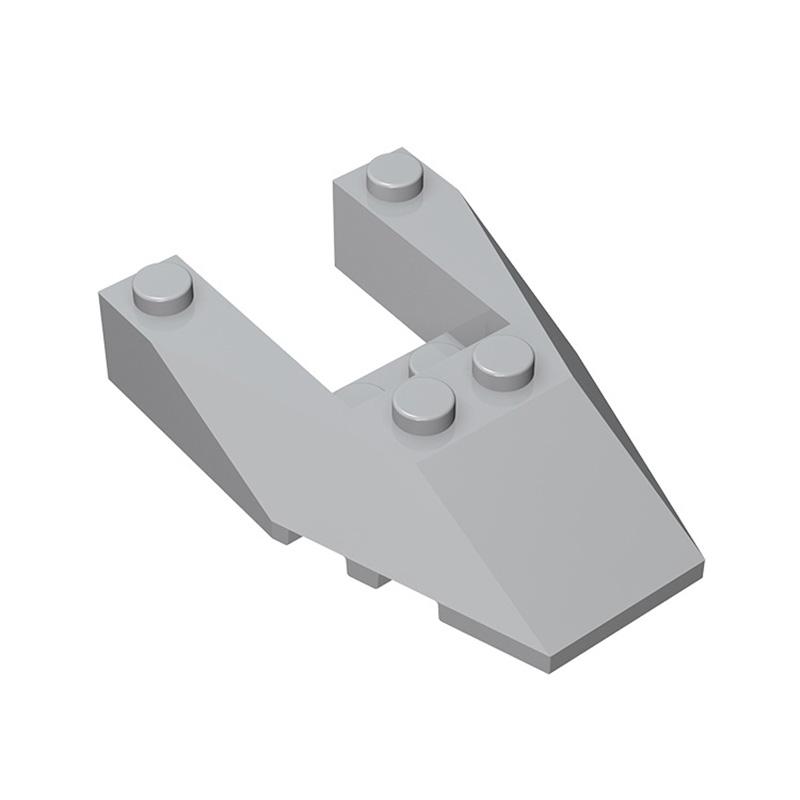 10 peças MOC Brick Parts 6153b Cunha Inclinada 6 x 4 Recorte com Entalhes de Pino Bloco de Construção Compatível Partícula DIY Brinquedo de Cérebro Infantil
