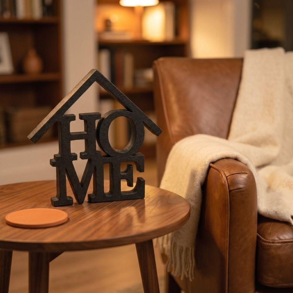House-Shaped Housewarming Gift Geometric Letter Desktop Decoration Home Decor  Housewarming
