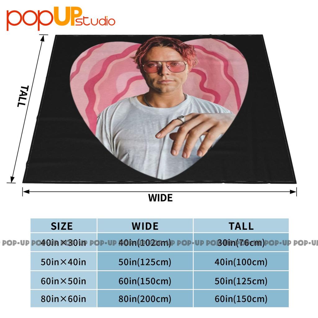 Ashton Irwin Heart Ultra-Soft Blanket Quilt Winter Sofa Cover Bed Covers
