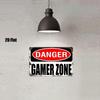 Gaming Zone Metal Wall Art Retro Arcade Sign Decor