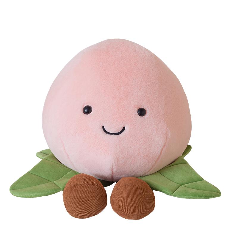 Süßes Gemüse Obst Plüschtier Weich Gefüllt Frühlingszwiebel Pilz Erdnuss Tomate Pfirsich Puppe Kissen Pflanze Geburtstagsgeschenk Jungen Mädchen Kind