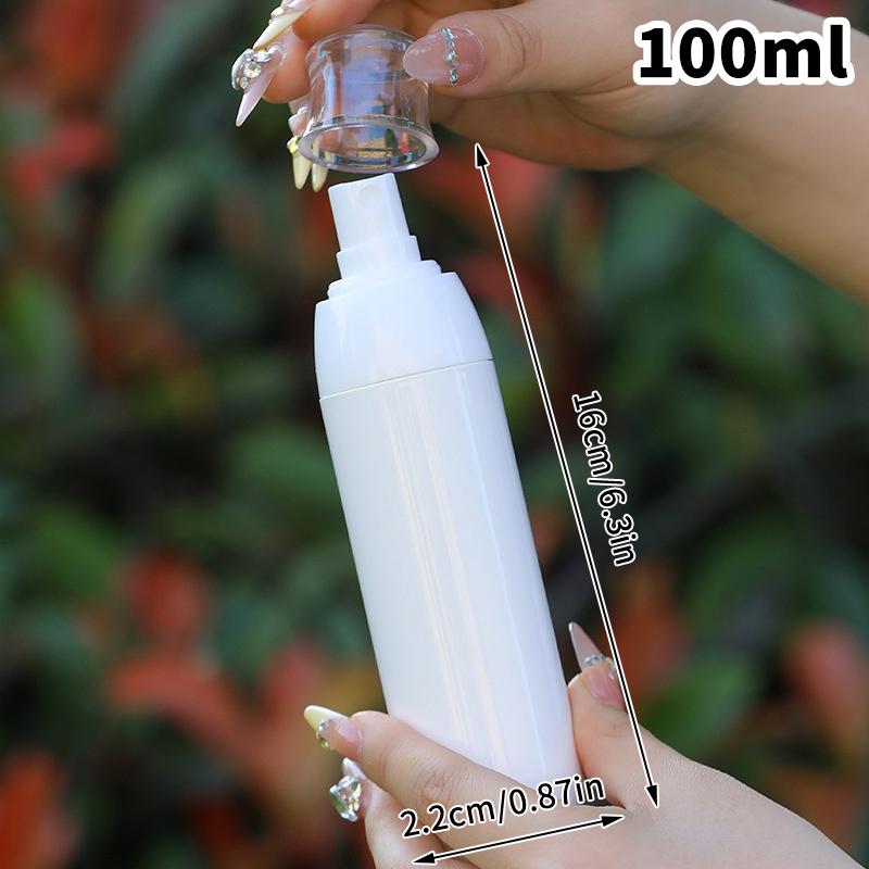 Flacone con Pompa in Plastica da 30/50/100ml per Crema Shampoo, Flaconi Portatili Ricaricabili per Lozione, Contenitore Spray, Strumenti da Viaggio per Oli Essenziali