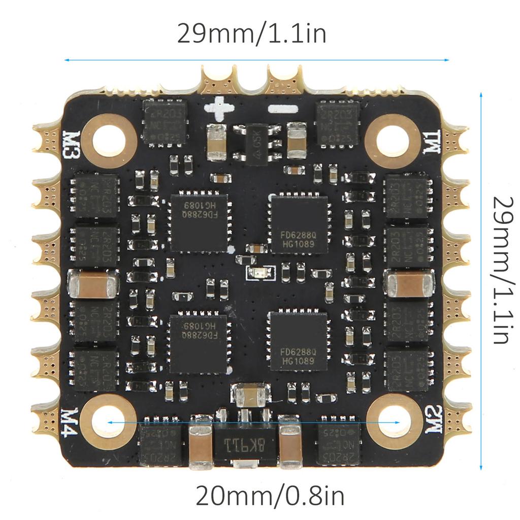 BL32?25A 4 in 1 ESC Drone ESC with Connector Cable Replacement for FPV Racing Drone