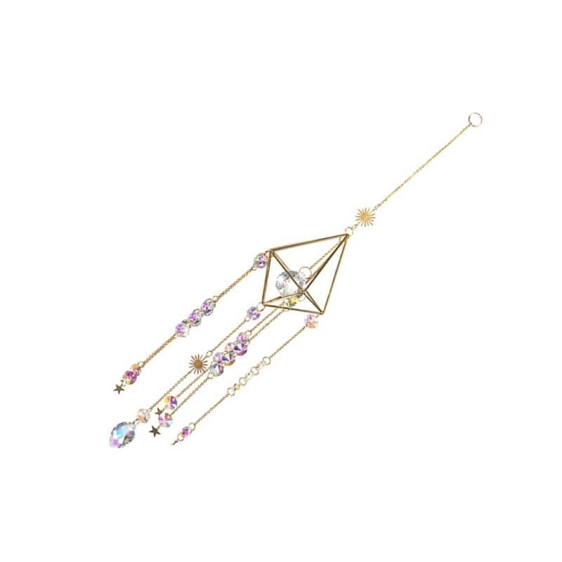  Crystal Suncatchers Window Hanging Ornament Prism Wind Chimes Dreamcatchers for Indoor and Outdoor Decors Ornament Gift