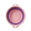 Foldable Basin 39cm for Washing Dishes and Laundry, Portable Travel Wash Bowl, Space Storage