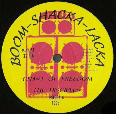 

10inch Record DISCIPLES Chant Of Freedom BSL004 Boom Shacka Lac 1995 UK Reggae Ska Dub Used
