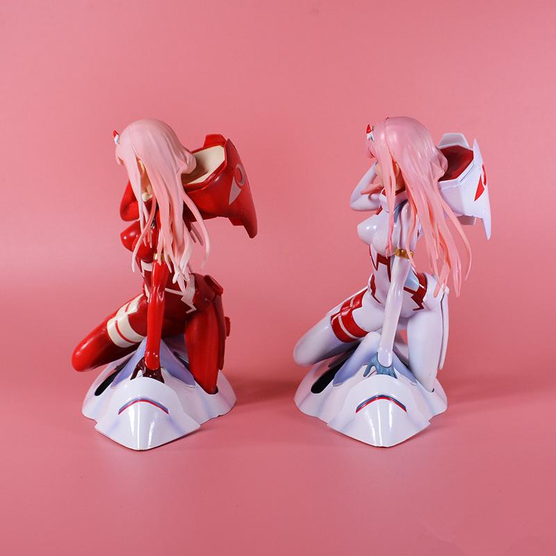 Anime Figure Darling In the FRANXX Figure Zero Two 02 Red/White Clothes Sexy Girls PVC Action Figures Toy Collectible Model
