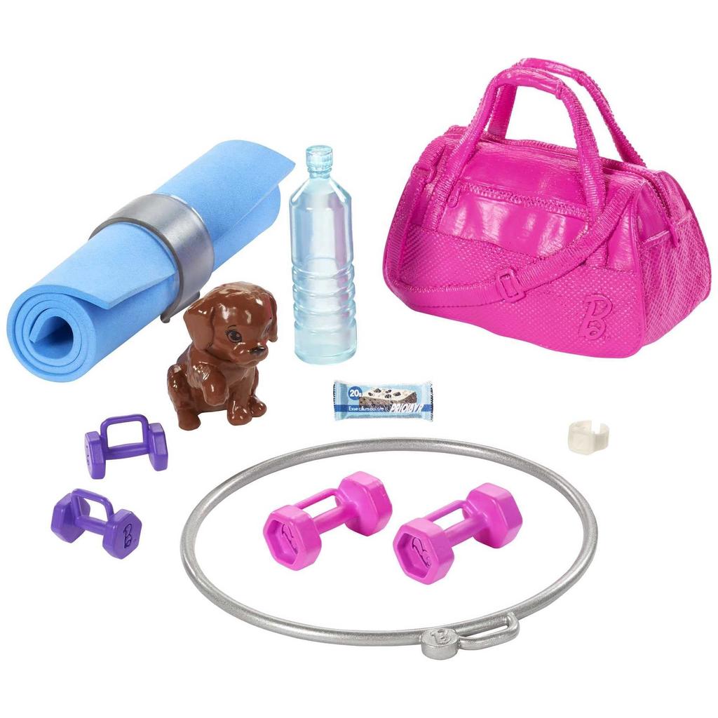 barbie Módní Krása Barbie Fitness Set a Doplněk 3 a GJG57 & [Oblékací Panenka] [Sada Panenek] [Věk Nahoru]