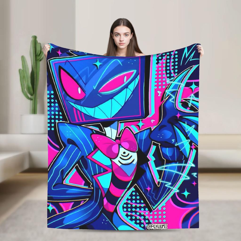 Vox Hazbined Plush Blankets  Creative Throw Blankets for  Sofa Bedding Lounge 150*125cm Bedspread