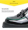 Men's Comfortable Height Increasing Tassel Loafers - Casual Brogue Slip-on Leather Shoes