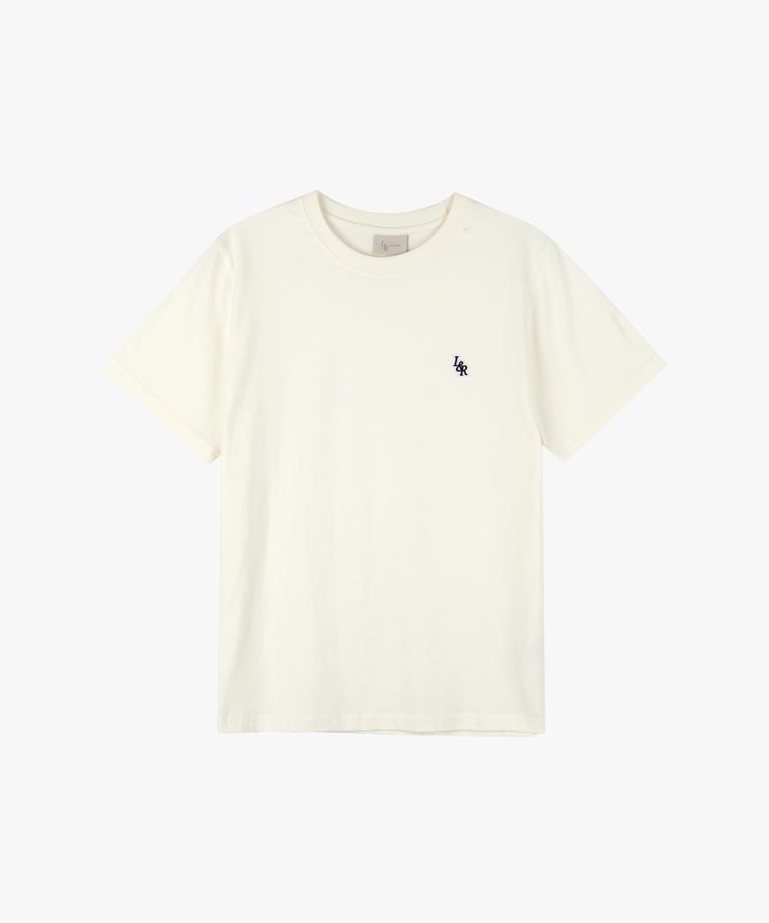 LOSSYROW L&R Patch Point Short-Sleeved T-Shirt Cream