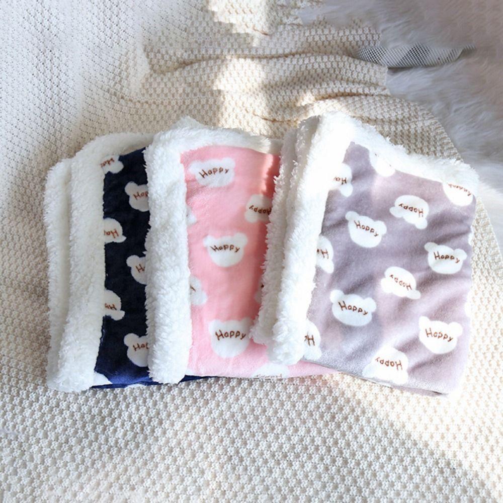 Soft Cat Warm Blanket Thickened Pet Sofa Blanket Practical Puppy Bed Mat for Dogs Cats